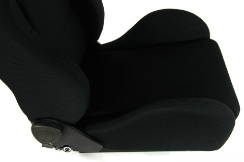 Fotel sportowy Drago black materiał