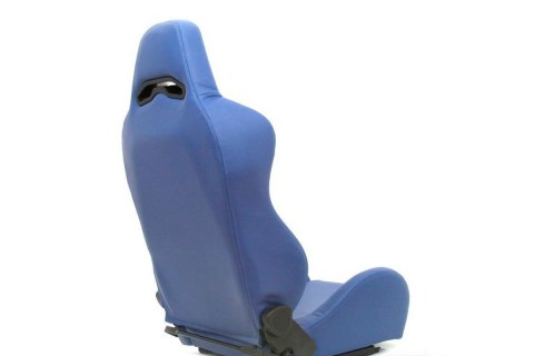 Fotel sportowy Drago blue skóra