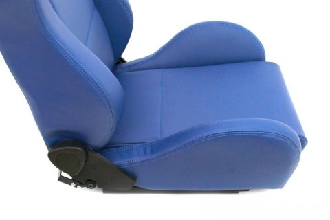 Fotel sportowy Drago blue skóra
