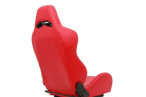 Fotel sportowy Drago red skóra