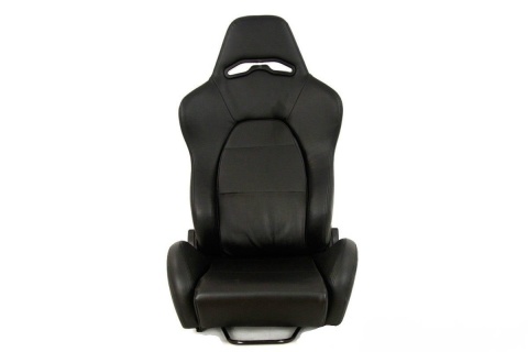 Fotel sportowy Drago black skóra