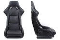 Fotel sportowy Evo black skóra