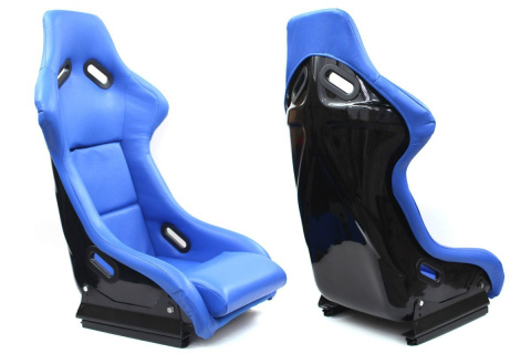 Fotel sportowy Evo blue skóra