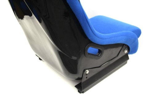 Fotel sportowy Evo blue welur