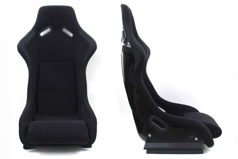 Fotel sportowy Evo black welur