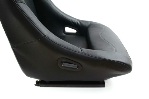 Fotel sportowy Monza Race Plus black skóra