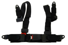 Pasy sportowe 4 punktowe Monza black E4