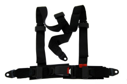 Pasy sportowe 3 punktowe Monza black E4