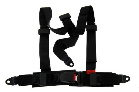 Pasy sportowe 3 punktowe Monza black E4