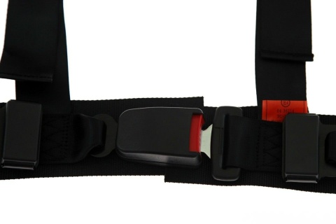 Pasy sportowe 3 punktowe Monza black E4