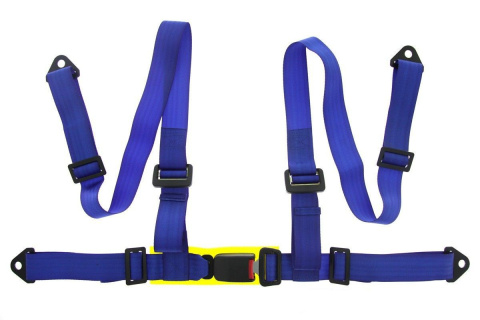 Pasy sportowe 4 punktowe 2 '' blue E4