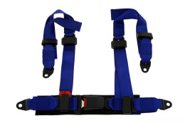 Pasy sportowe 4 punktowe Monza blue E4