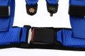 Pasy sportowe 4 punktowe Pro Sport blue