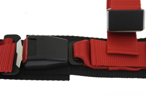 Pasy sportowe 4 punktowe Pro Sport red