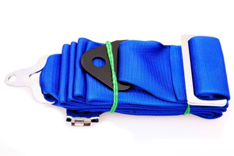 Pasy sportowe 4 punktowe Runner 3" blue