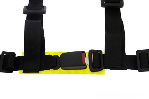 Pasy sportowe 4 punktowe 2 '' black E4