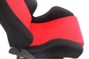Fotel sportowy R-Look black-red materiał