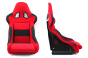 Fotel sportowy Rico red materiał
