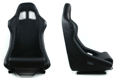 Fotel sportowy Sigma black carbon