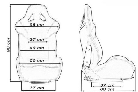 Fotel sportowy Turismo red
