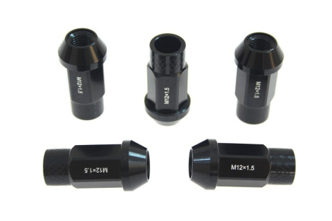 Nakrętki JBR 50mm M12 x 1.5 black FORD / HONDA / MAZDA / MITSUBISHI / TOYOTA / LEXUS / VOLVO