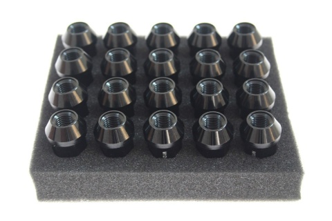 Nakrętki JBR 50mm M12 x 1.5 black FORD / HONDA / MAZDA / MITSUBISHI / TOYOTA / LEXUS / VOLVO