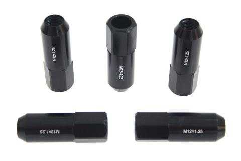 Nakrętki JBR 60mm M12 x 1.25 black SUZUKI / SUBARU / NISSAN