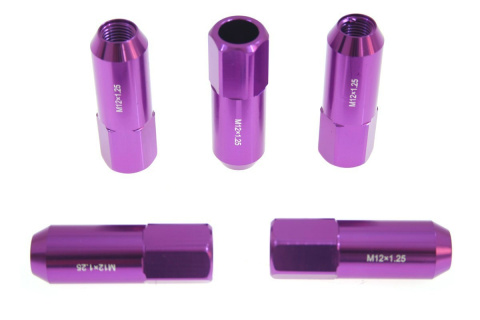 Nakrętki JBR 60mm M12 x 1.5 purple FORD / HONDA / MAZDA / MITSUBISHI / TOYOTA / LEXUS / VOLVO