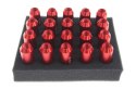 Nakrętki JBR 60mm M12 x 1.5 red FORD / HONDA / MAZDA / MITSUBISHI / TOYOTA / LEXUS / VOLVO