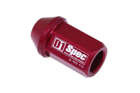 Nakrętki kute D1Spec 12 x 1.25 red aluminium