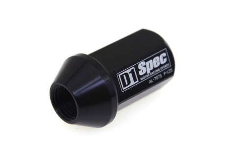 Nakrętki kute D1Spec 12 x 1.5 black aluminium