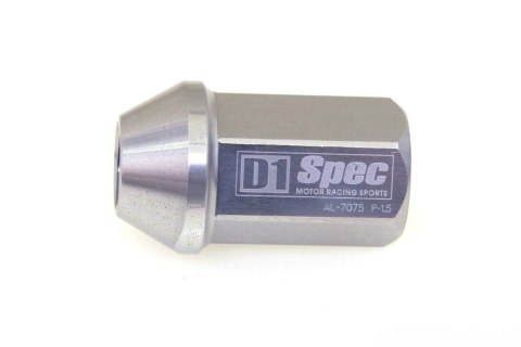 Nakrętki kute D1Spec 12 x 1.25 silver aluminium