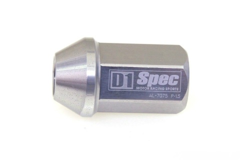 Nakrętki kute D1Spec 12 x 1.5 silver aluminium
