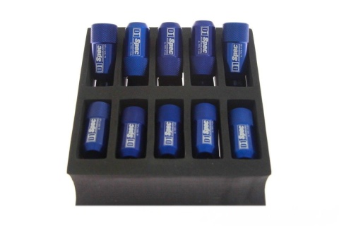 Nakrętki kute D1Spec HEX 1.25 blue aluminium