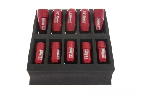 Nakrętki kute D1Spec HEX 1.5 red aluminium