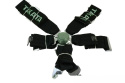 Pasy sportowe szelkowe 6 punktowe 3" Takata black