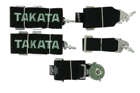 Pasy sportowe szelkowe 5 punktowe 3" Takata black
