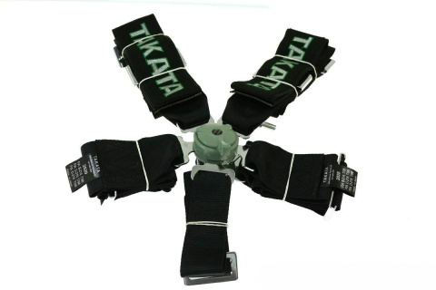 Pasy sportowe szelkowe 5 punktowe 3" Takata black