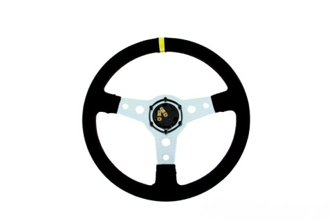 Kierownica zamszowa ProRacing 350mm offset 0mm black
