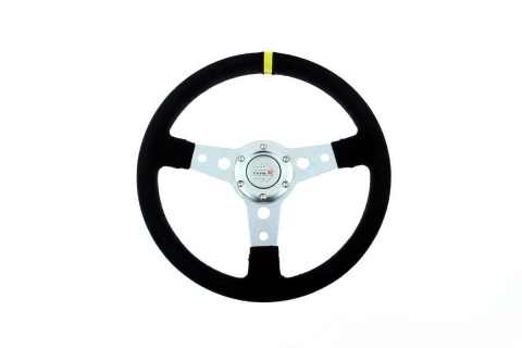 Kierownica zamszowa ProRacing 350mm offset 0mm black