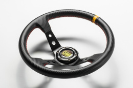 Kierownica sportowa OMP carbon klakson