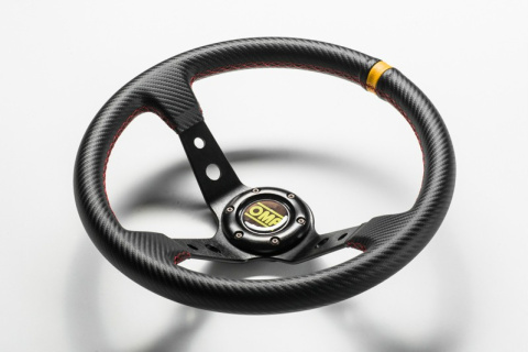 Kierownica sportowa OMP carbon klakson