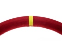 Kierownica zamszowa ProRacing 350mm offset 80mm red