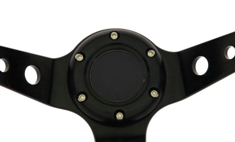 Kierownica zamszowa ProRacing 350mm offset 80mm black