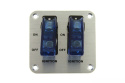 Włącznik podwójny rajdowy LED blue