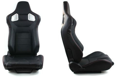 Fotel sportowy Glock black carbon cena za 2 sztuki