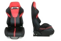 Fotel sportowy R-LOOK II black-red skóra