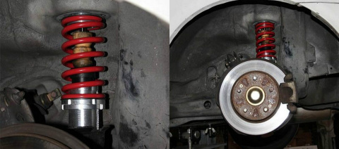 Sprężyny Coilover gwintowane z regulacją HONDA CIVIC CRX / BMW
