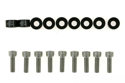 Śruby kolektora głowicy Honda Civic JDM 8mm black 9szt.