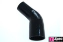 Kolanko redukcyjne silikonowe 45 st D1Spec black 45 - 63 mm
